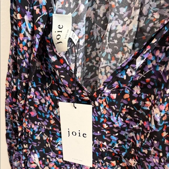 Joie Penelope Sleeveless Blouse • Caviar Multi Pattern • XL • NWT - Picture 7 of 9